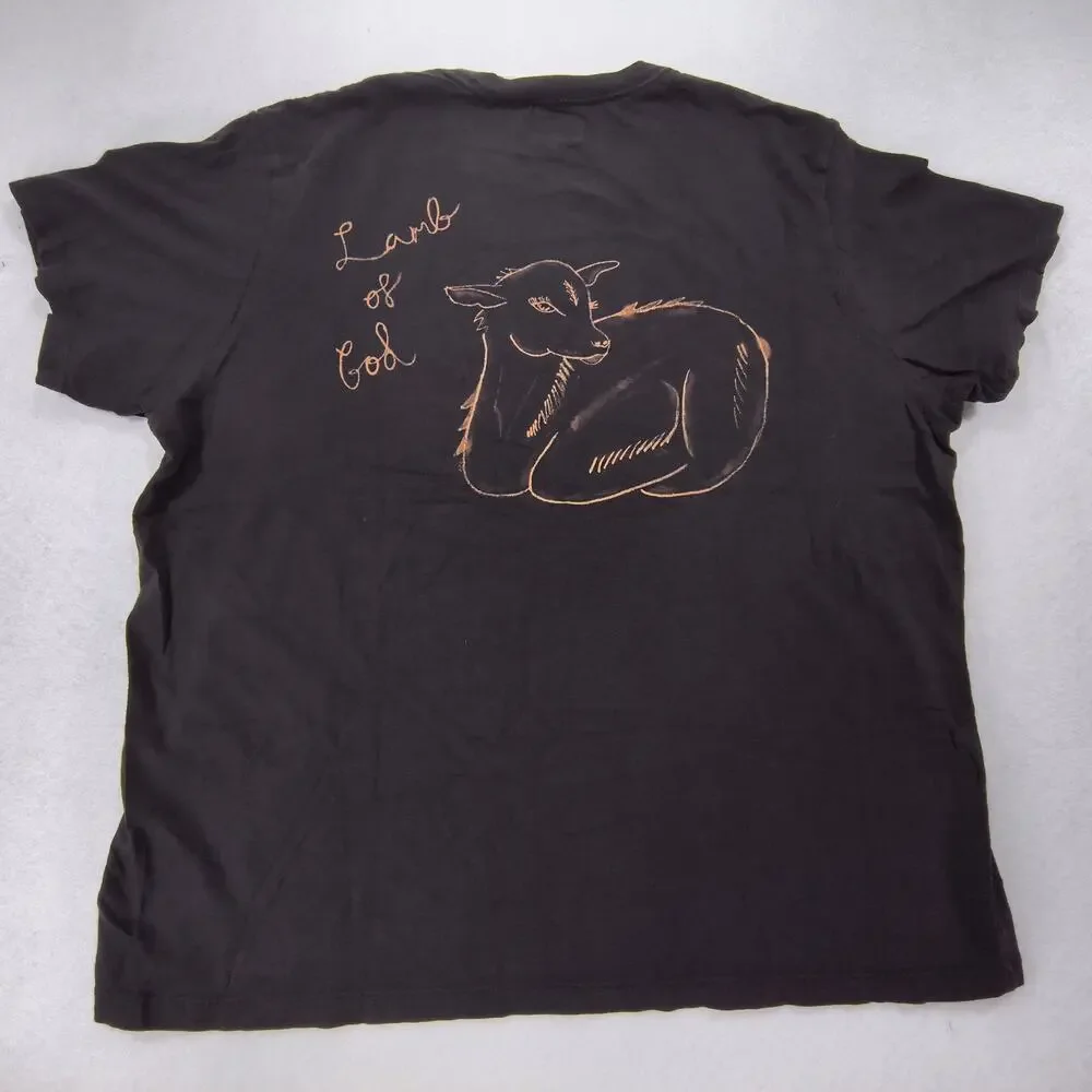 Levis Casual Short Sleeve Crew Neck Graphic T-Shirt Adult Mens Size 2XL Black